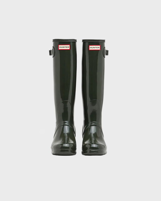 Hunter Støvle Original Tall Gloss Dark Green 7
