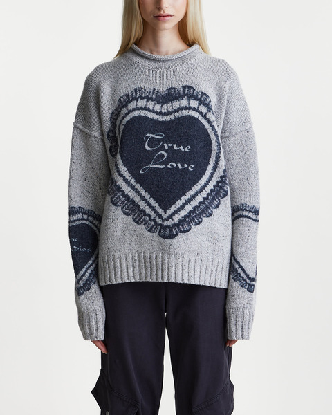 Sweater Printed Wool Light grey 1