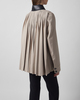 Sportmax Jacket Pleated Overshirt Beige IT 40 (EUR S-M)