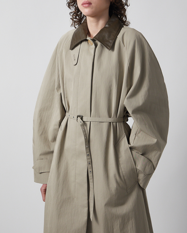 Acne Studios Jacket Belted trenchcoat Grön/grå 34