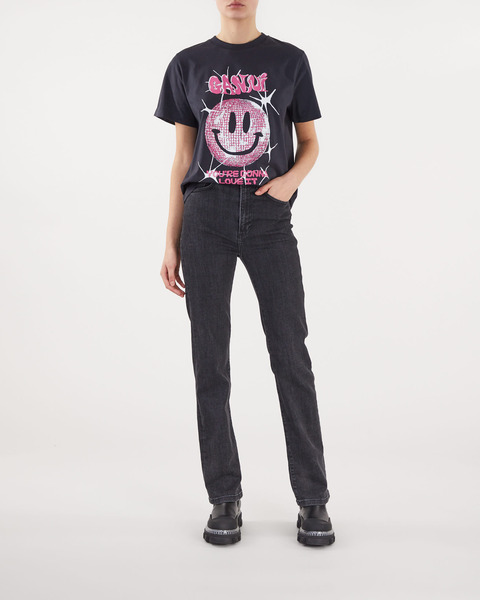 T-shirt smiley Grå 2