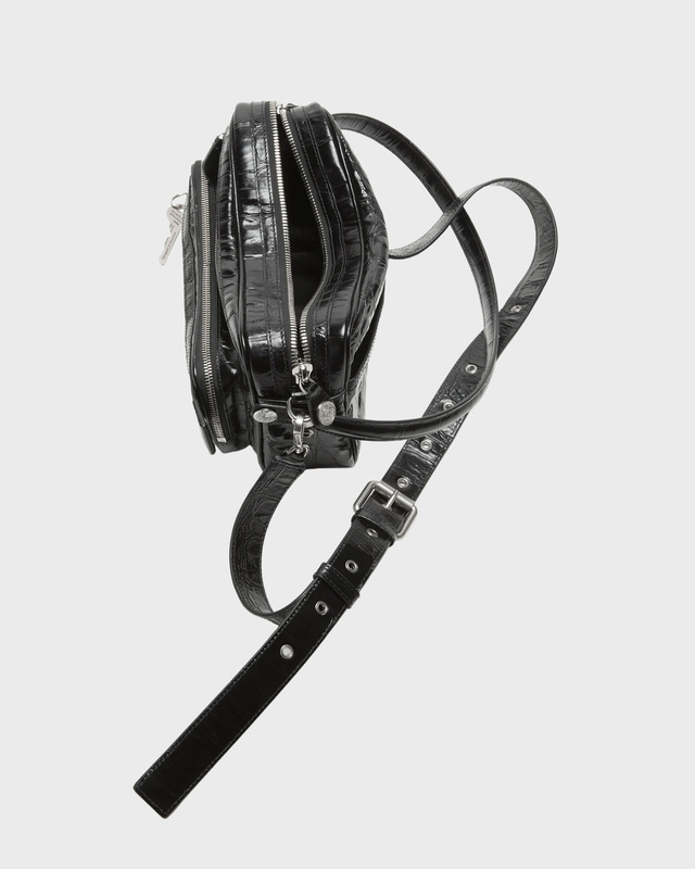 Acne Studios Bag Camero Party Croco  Black ONESIZE