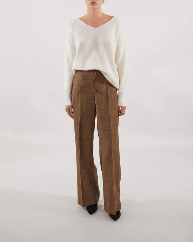 POLO Ralph Lauren Trousers Cra Pt Full Length Flat Brun US 6 (EUR 38)