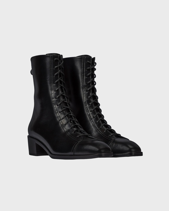Aeyde Ankelstøvle Noel Calf Leather Black EUR 40