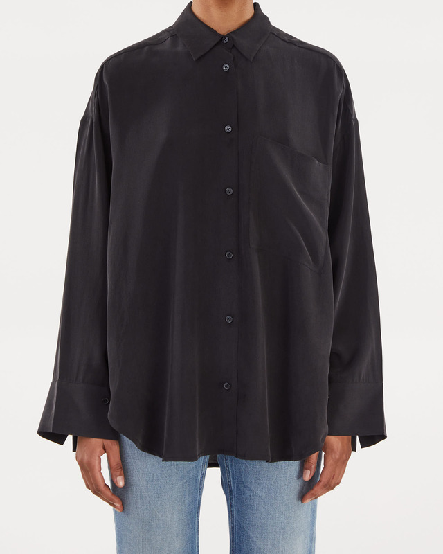 By Malene Birger Derris Silk Shirt Svart 34