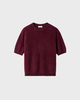 Soft Goat Tröja Brushed Short Sleeve Bordeaux L