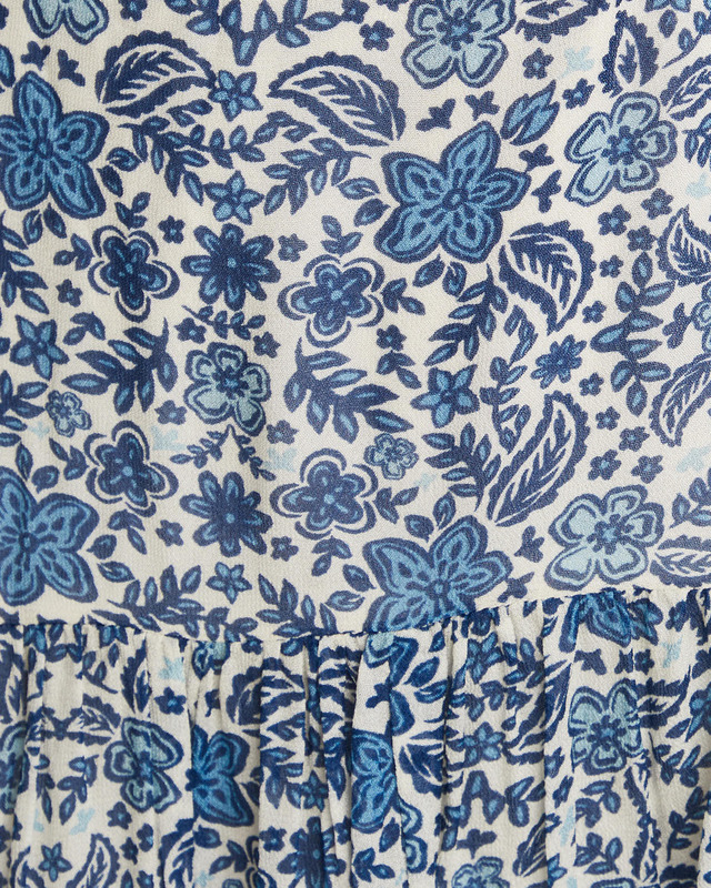 Malina Dress Alicia Long Sleeve Maxi Blå XL