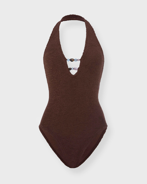 Baddräkt Adriana Beaded Chocolate ONESIZE 1