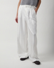 LISA YANG Trousers Wide Leg Tailored Silk Creme 2 (M-L)