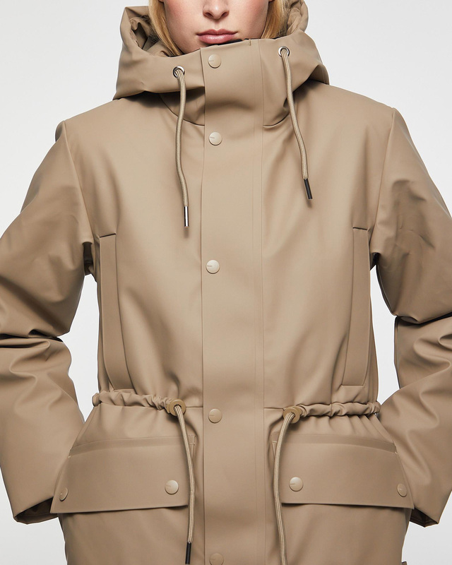 Rains Jacket Nome String W Parka W3T3 Beige S
