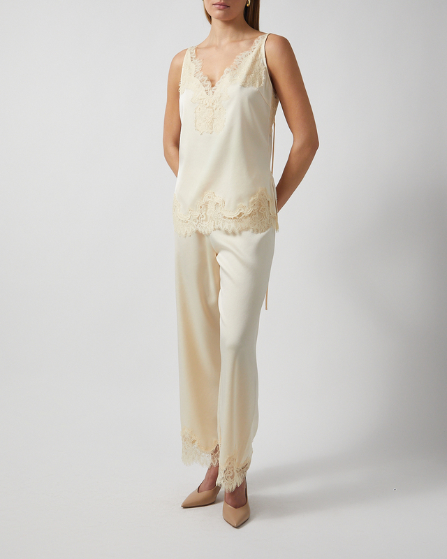 Wakakuu Icons Top Linz Lace Ljusgul XS