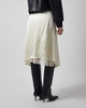 Acne Studios Skirt Layered Satin Cream 34
