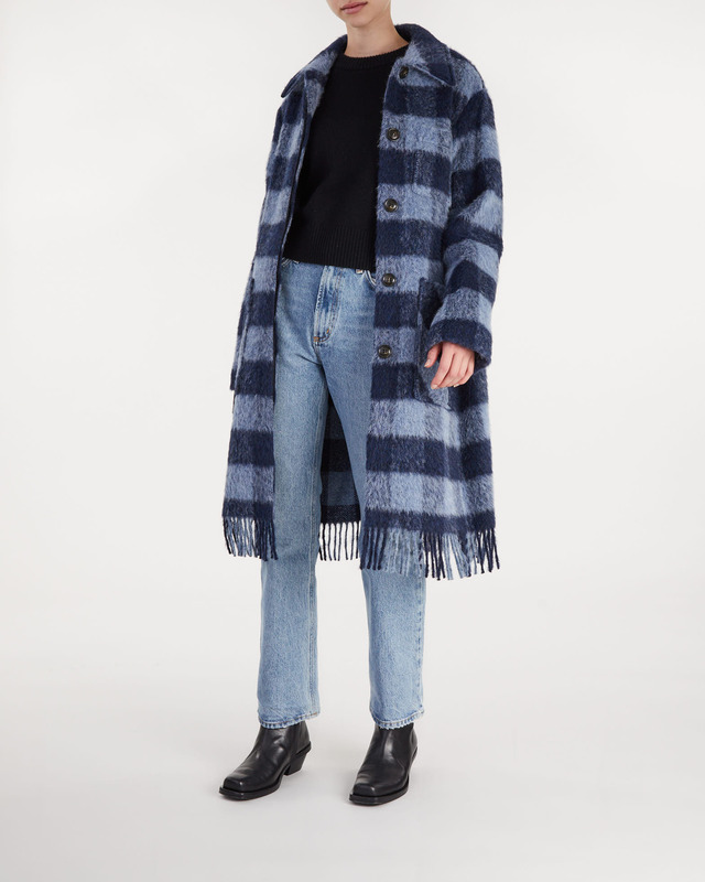 Woolrich Overshirt  Brushed Wool  Blå S