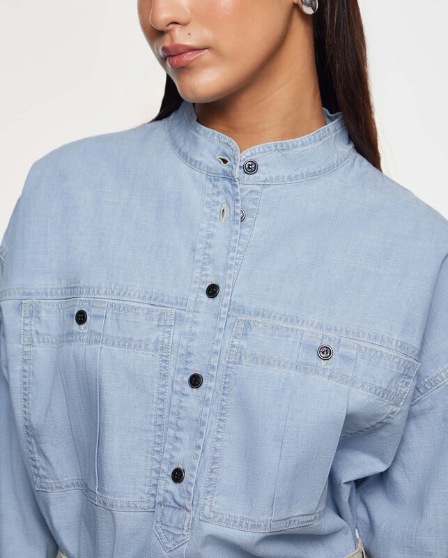 Isabel Marant Étoile Top Vero Ljusblå FR 44 (EUR 42)