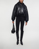 Acne Studios Jacket Hooded Faux Leather Black 36