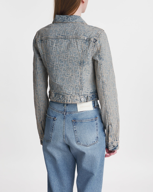 Acne Studios Jacka Monogram Denim Beige/blå 40