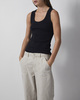 Wakakuu Icons Topp Biarritz Rib Tank Svart L