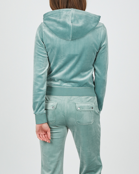 Hoodie Robertson Classic Velour Grön 2
