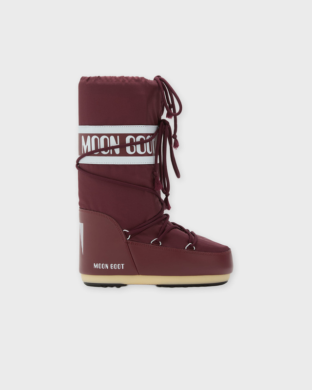 Moon Boot Boots MB Icon Nylon Burgundy  39-41