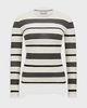 Moncler Sweater Striped Bouclé Jumper Mörkgrå L