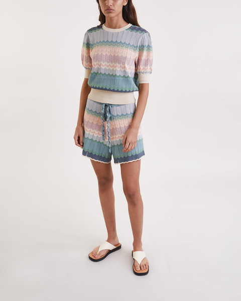Stickad Top Multicolor 2