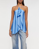 Acne Studios Blouse Halter Satin Blue 34