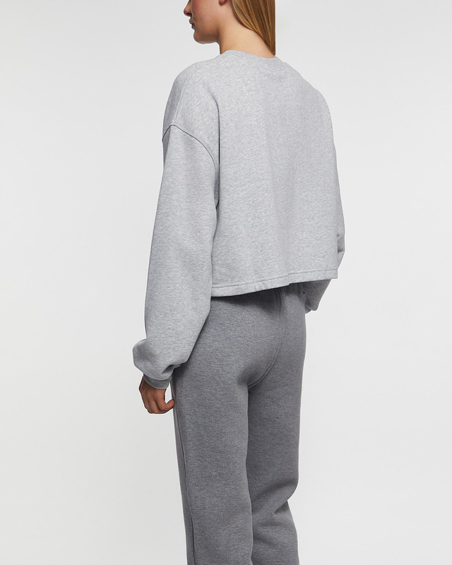 New Balance Sweatshirt Coastal Fleece Crew Grå XL