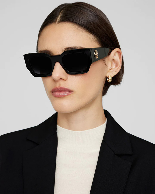 Anine Bing Sunglasses Indio Monogram Svart ONESIZE