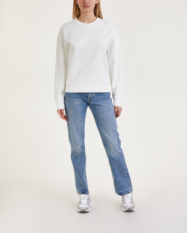 Moncler Sweater Crewneck Felpa Girocollo Natural M