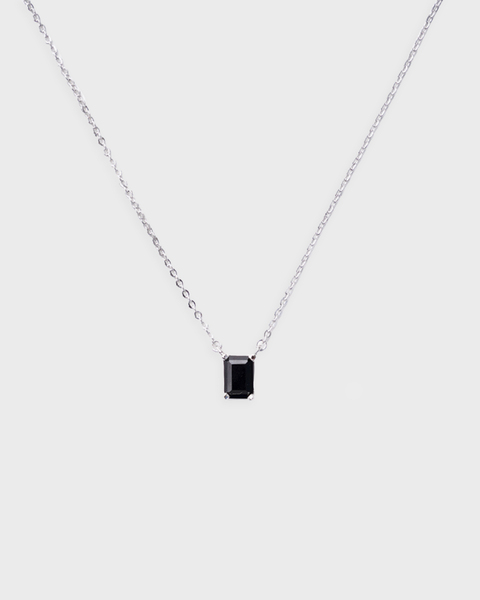 Necklace One Stone Black ONESIZE 1