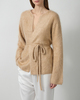 Soft Goat Cardigan Brushed Camel S