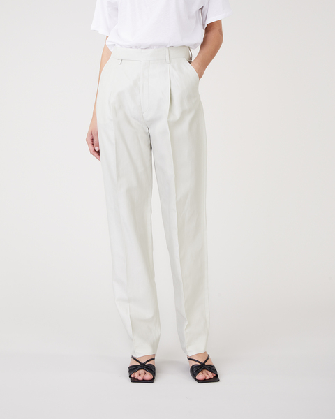 Trousers Julie Linen Ivory 1
