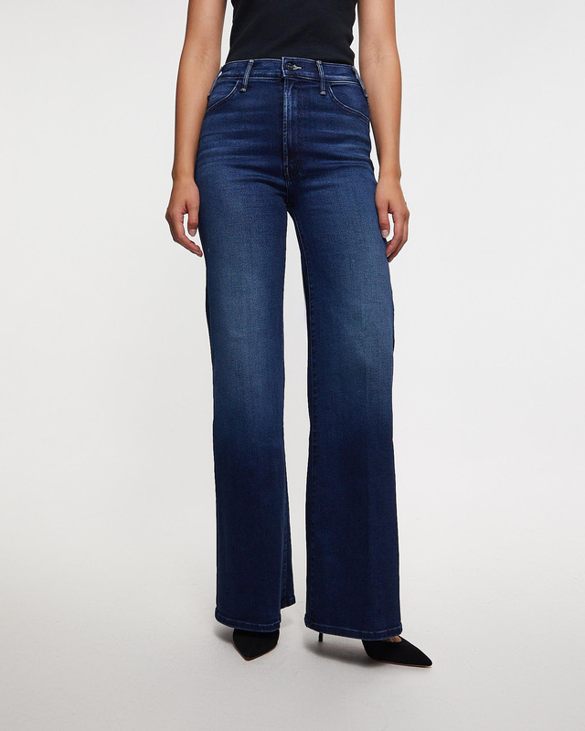 Mother Denim Jeans The Hustler Roller Sneak Dark blue wash 27