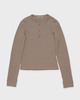 Acne Studios T-Shirt Fitted Long Sleeve  Taupe M
