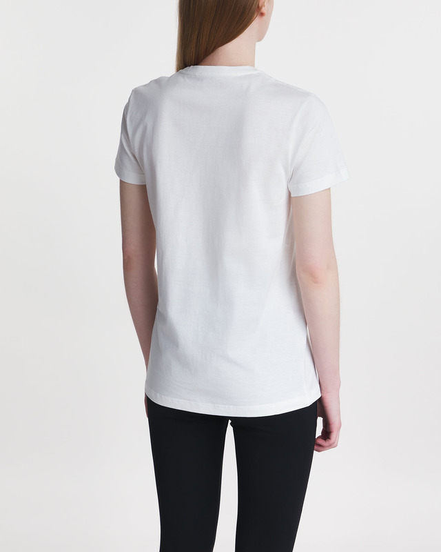 Moncler T-Shirt Cotton Jersey Maglia Vit L