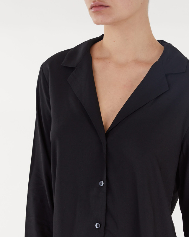 Calvin Klein Skjorta L/S V-NECK Svart XS