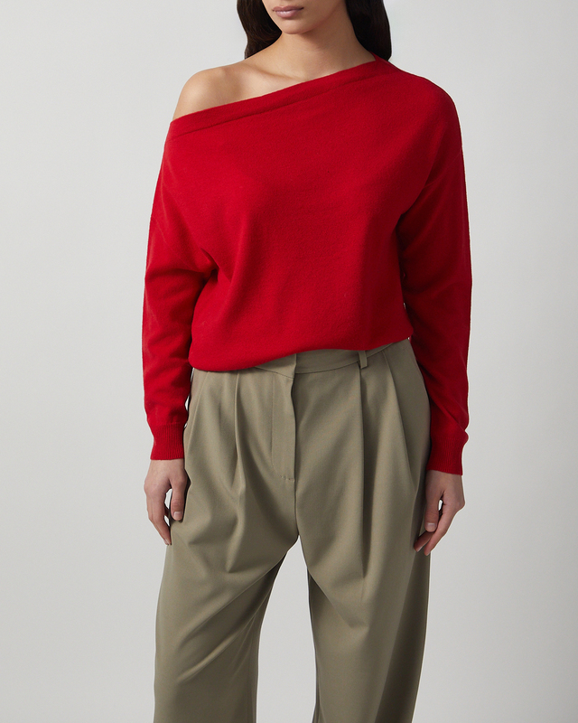 Wakakuu Icons Tröja Bonn Wool Cashmere Röd M