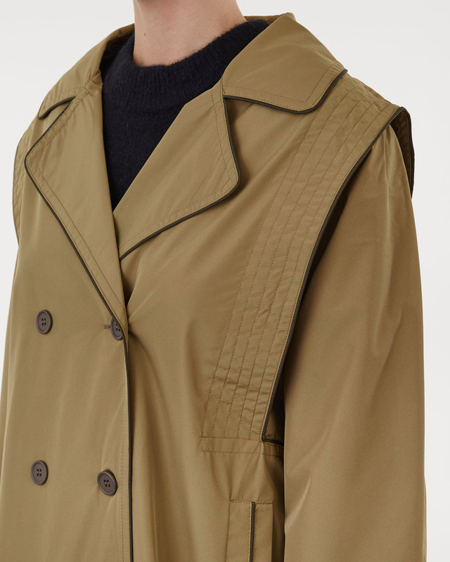 Gestuz Trenchcoat EvelynGZ Grön 40