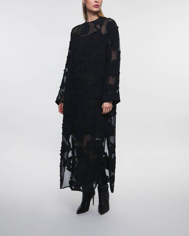 Rodebjer Dress Capri Applique Black L