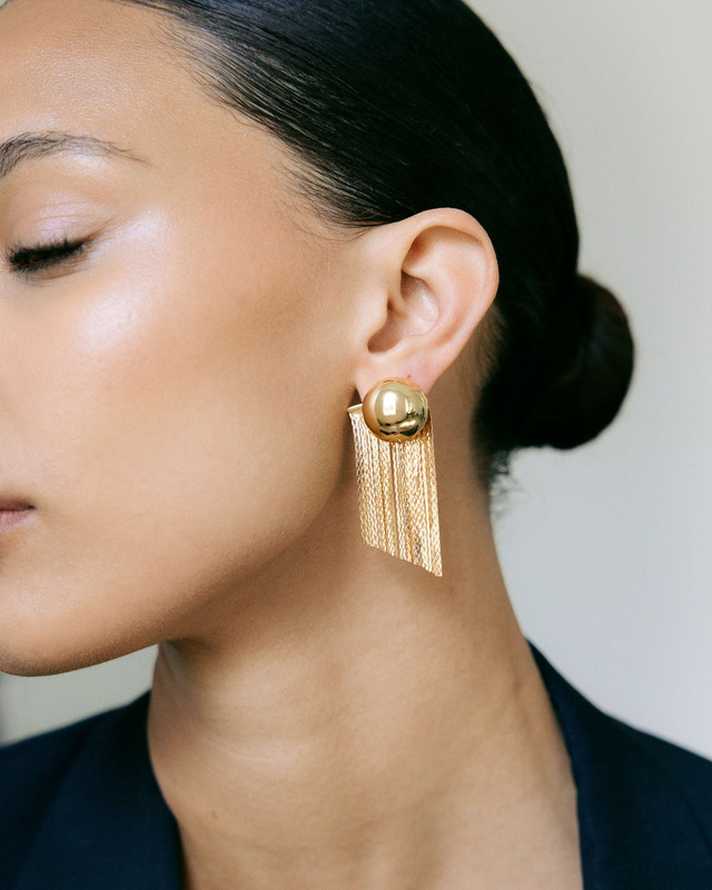 Pearl Octopuss.y Earrings Medusa Studs Gold ONESIZE