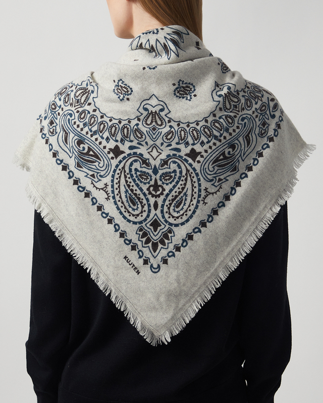 Kujten Scarf Hachiko Western Grå ONESIZE