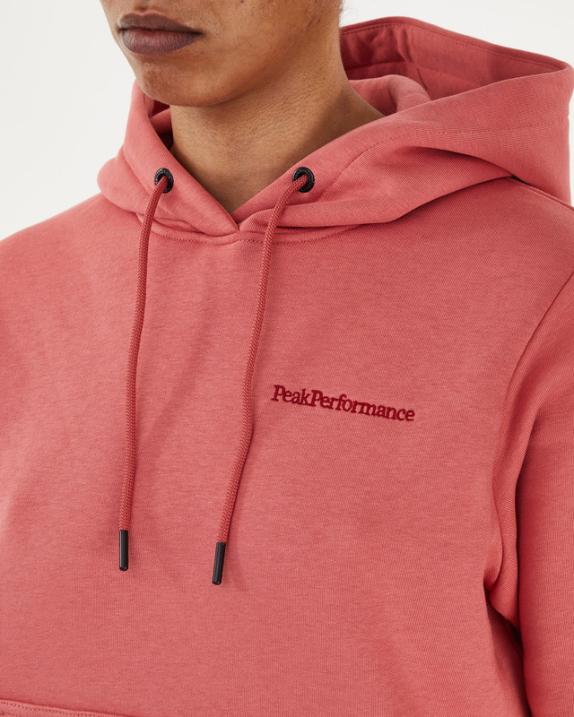 Peak Performance Sweater W Original Small Logo Hood Rosa S