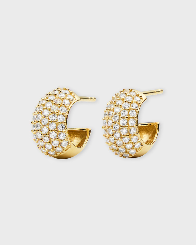 CBYC Earrings Wide Huggie Gold Guld ONESIZE