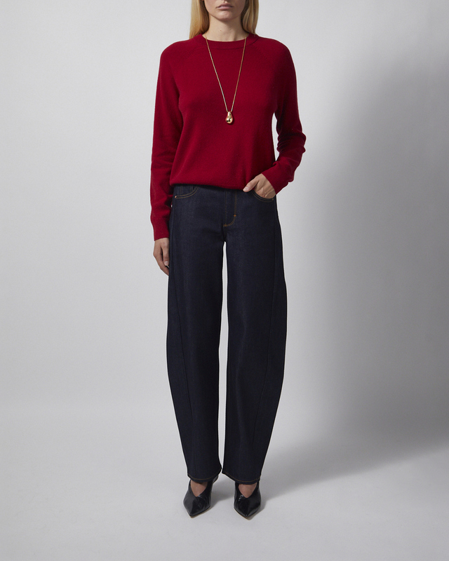 Samsøe Samsøe Genser Boston O-Neck 6304 Dark Red M