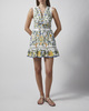 FARM Rio Kjole Emily Floral Tapestry Mini Offwhite XS