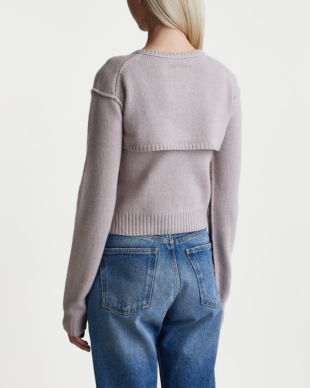 Acne Studios Sweater Knit Tank Cardigan Sand L