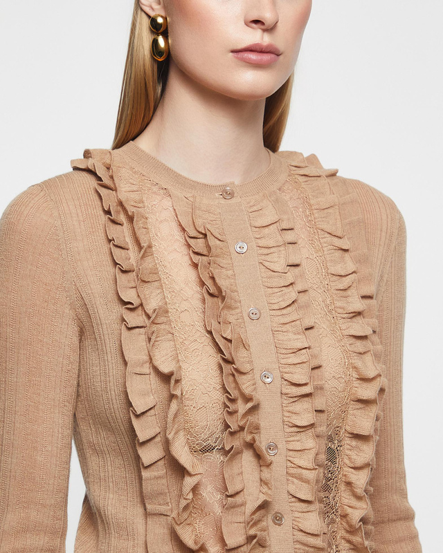 Ulla Johnson Kofta Maryel Knit Long Sleeve  Camel L