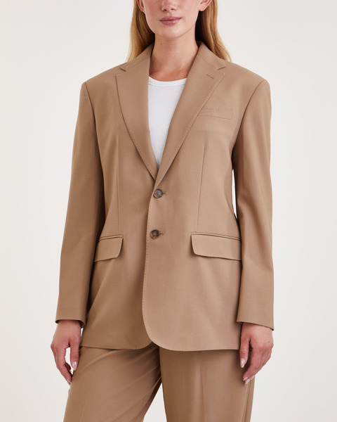 Blazer Relaxed Single Breatsed  Camel 1