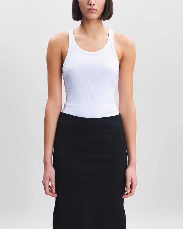 Filippa K Top Rib Tank White S