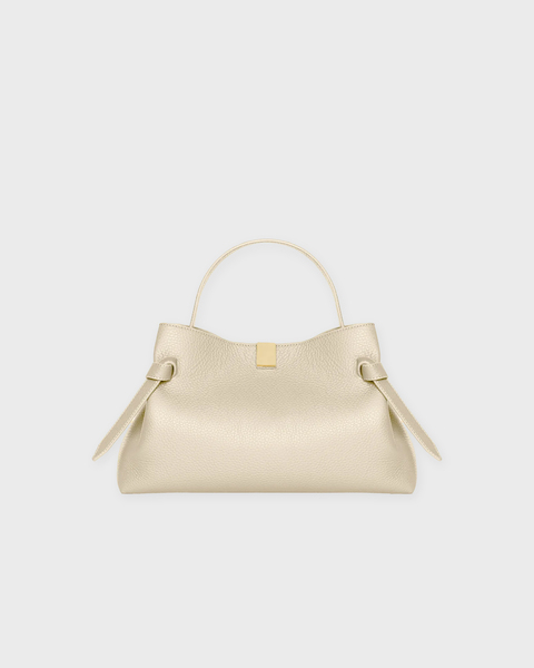 Bag Gyoza Pebble Grain Leather Cream ONESIZE 1